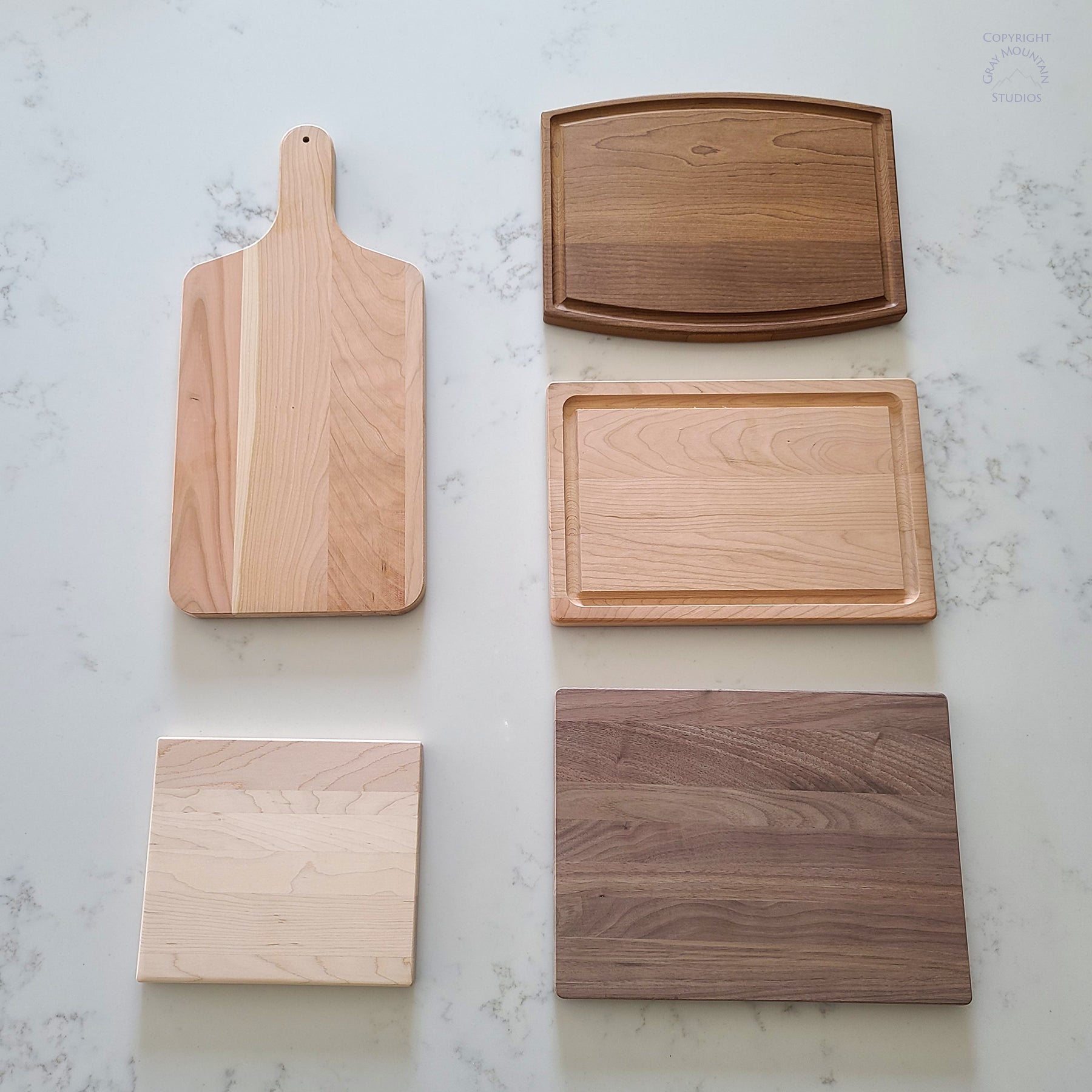 Gray Wood Cutting Board